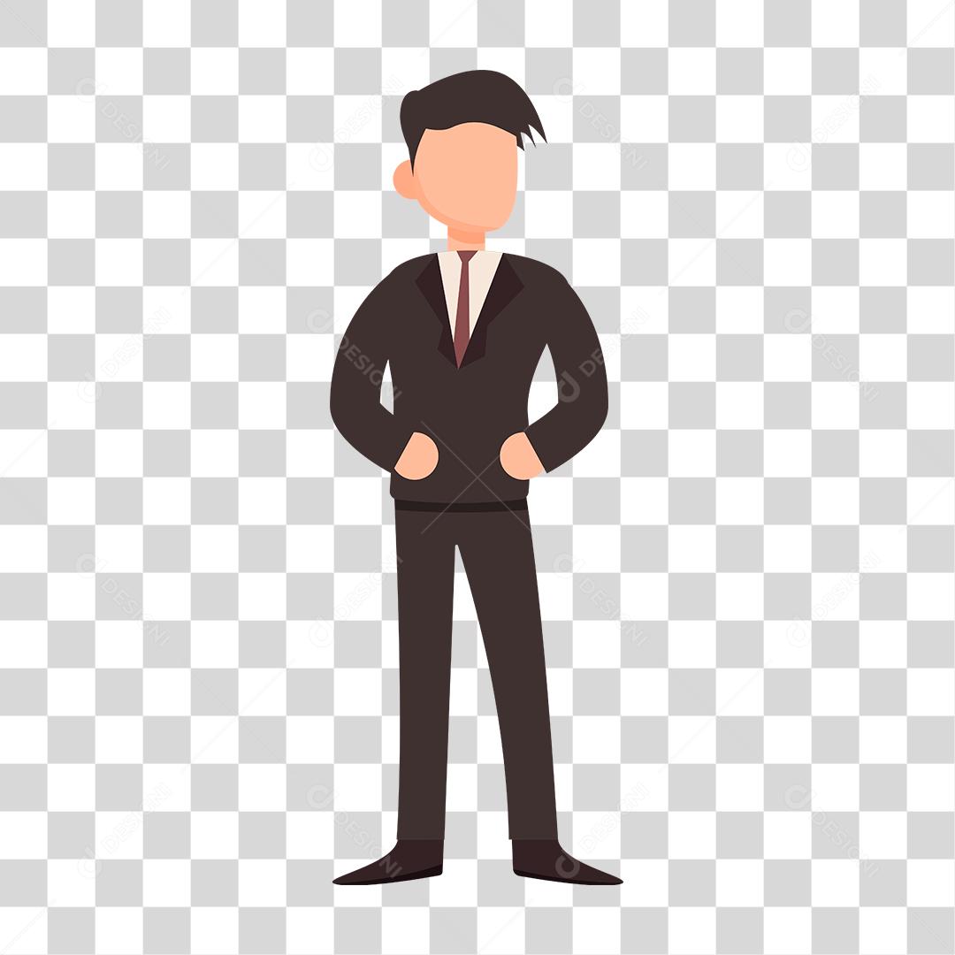 Desenho de homem empresário