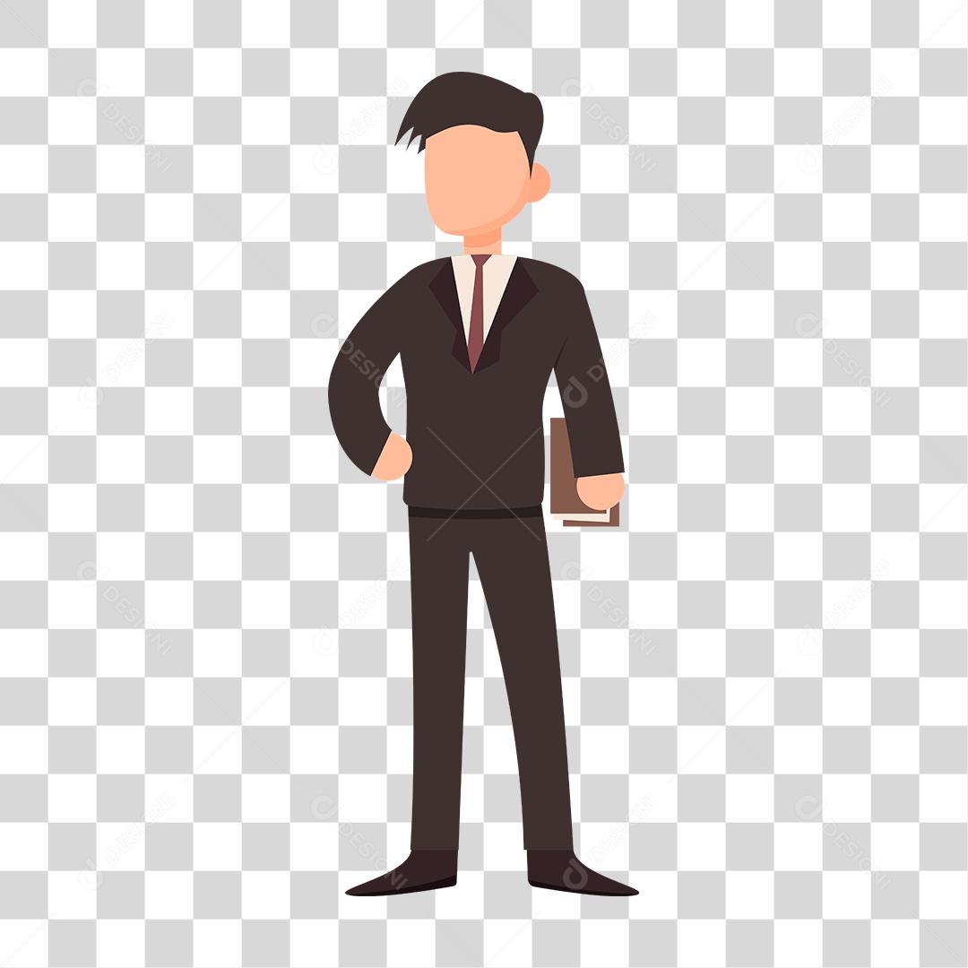 Desenho de homem empresário