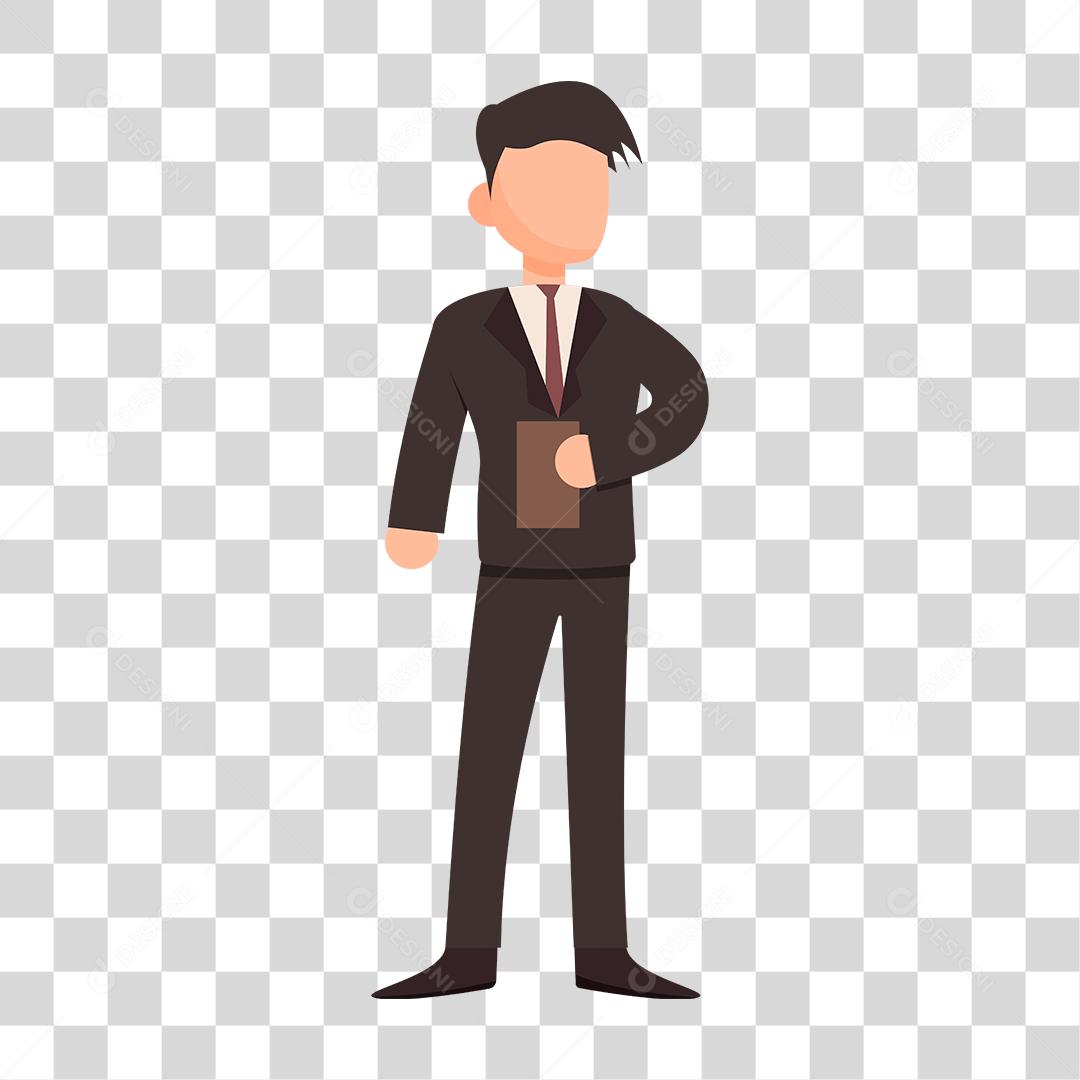 Desenho de homem empresário