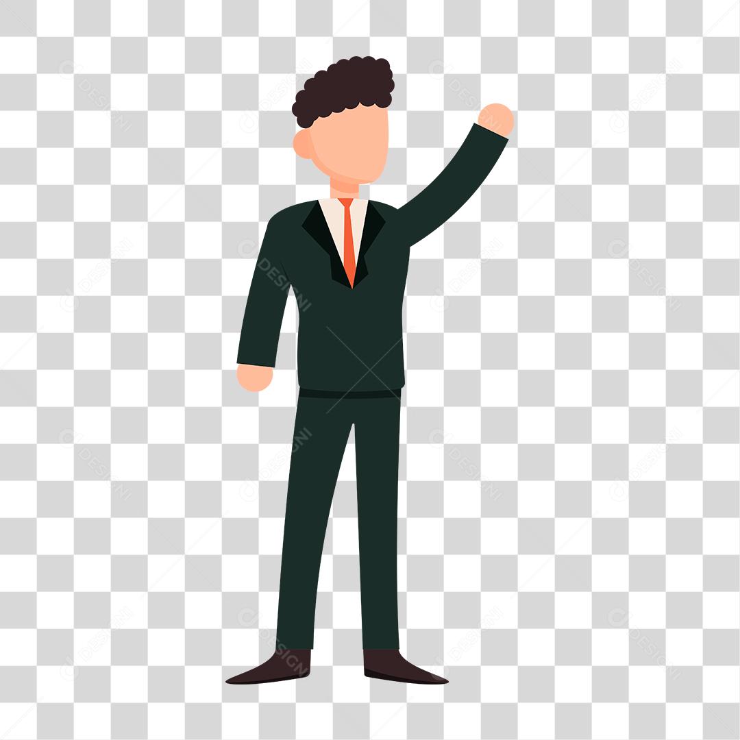 Desenho de homem empresário