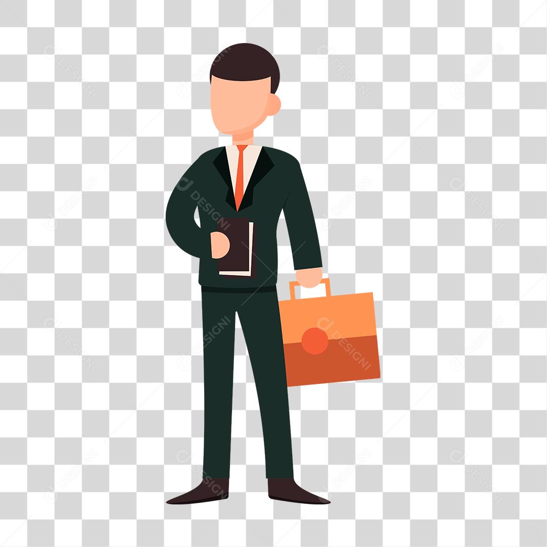 Desenho de homem empresário