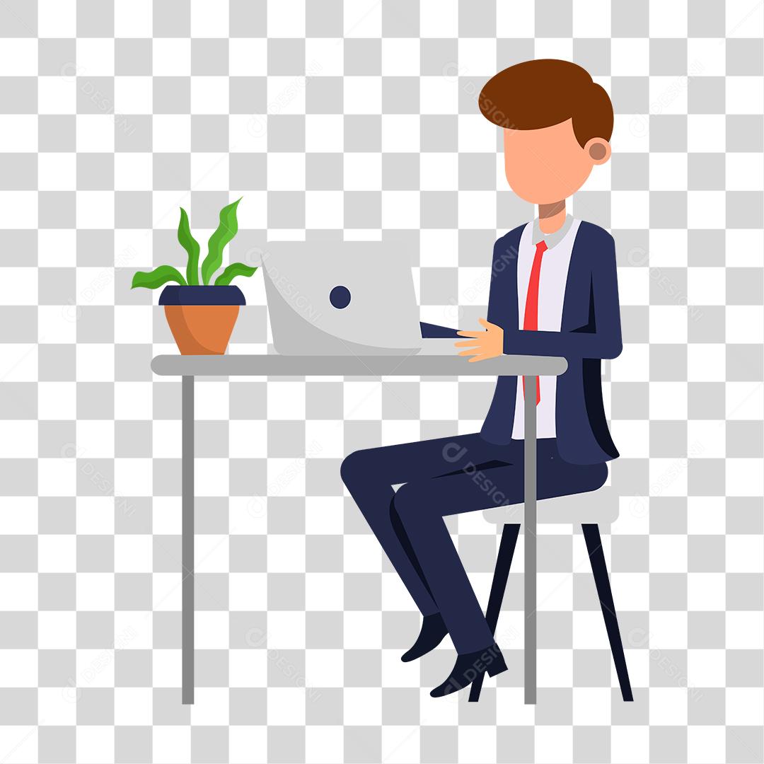 Desenho de homem empresário