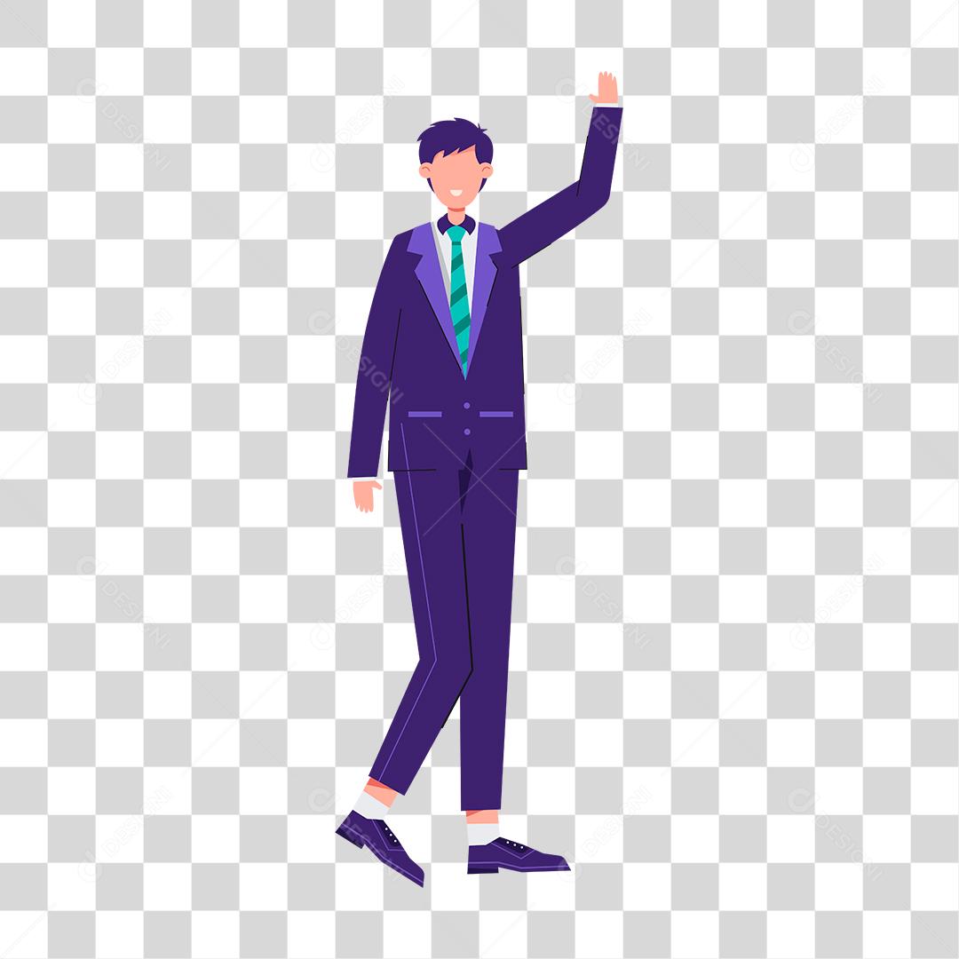 Desenho de homem empresário