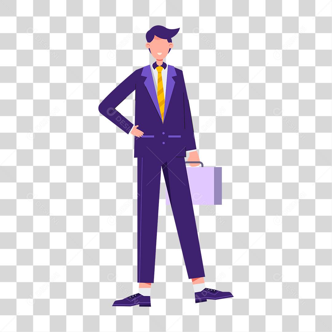 Desenho de homem empresário