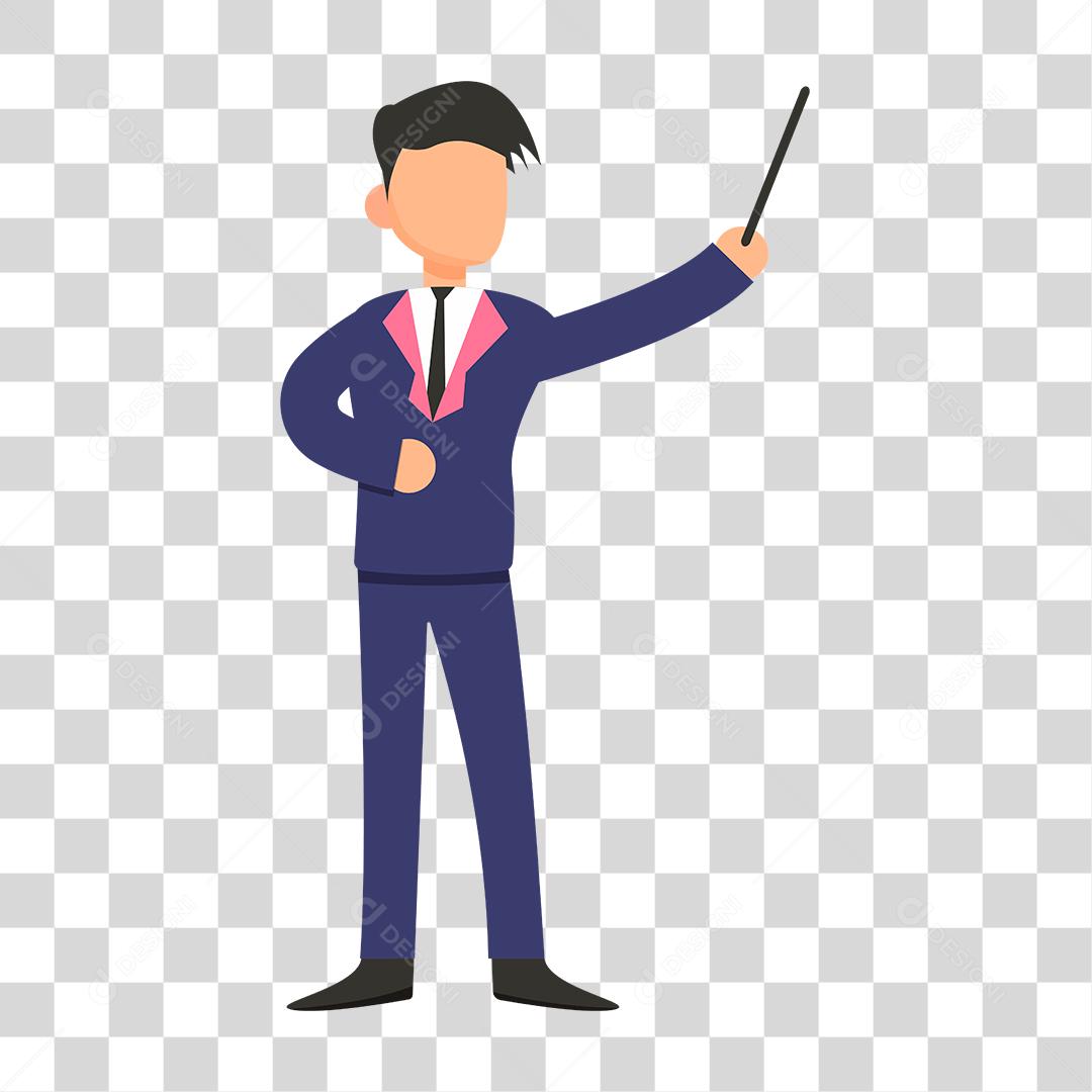 Desenho de homem empresário