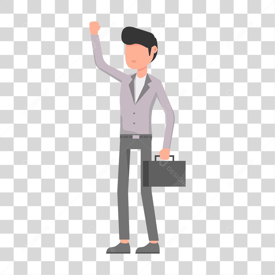 Desenho de homem empresário