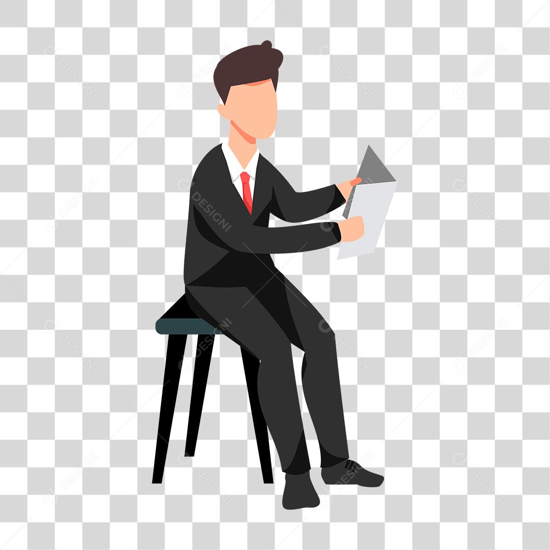 Desenho de homem segurando bandeira verde