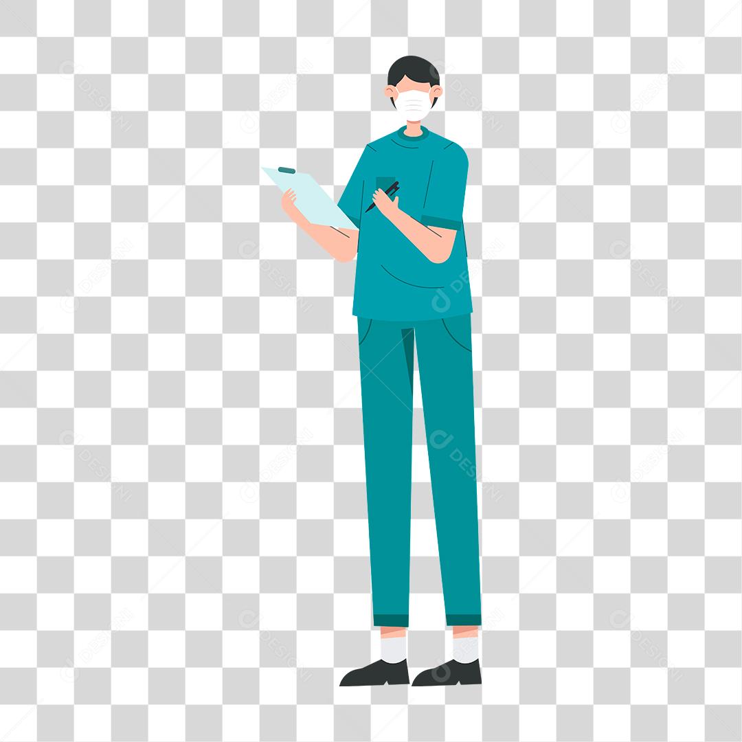 Desenho de médico hospital