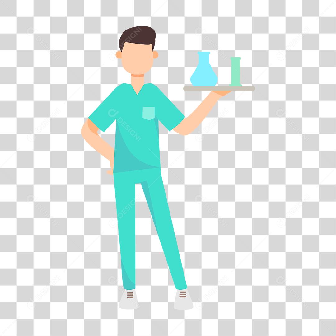 Desenho de enfermeiro hospital