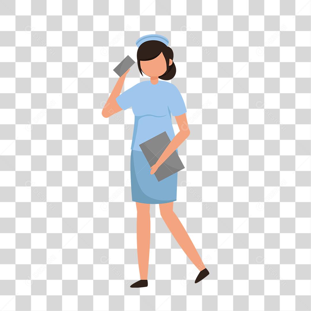 Desenho de enfermeira