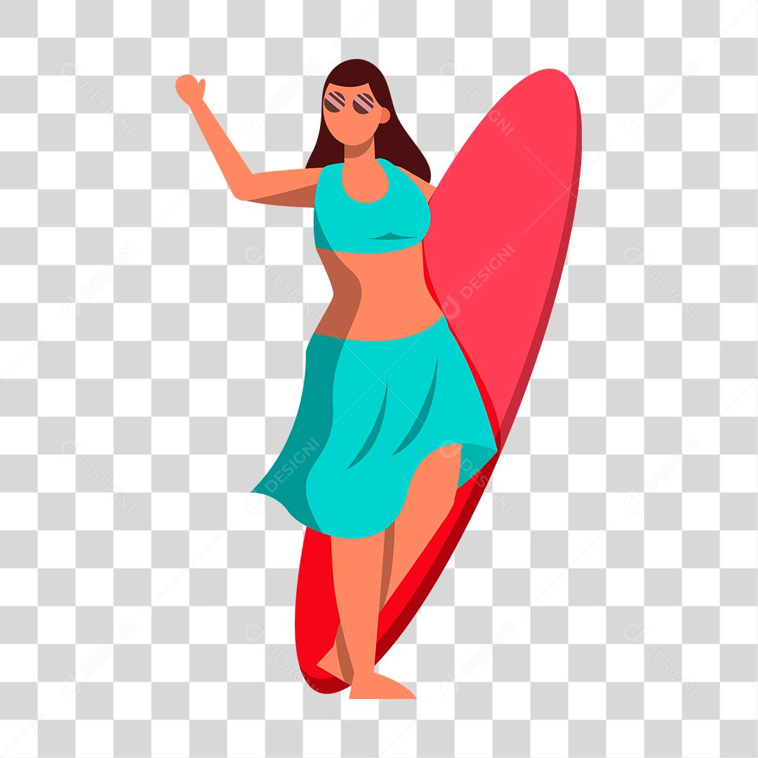 Desenho de pessoa sobre praia Conceito Aproveitando férias