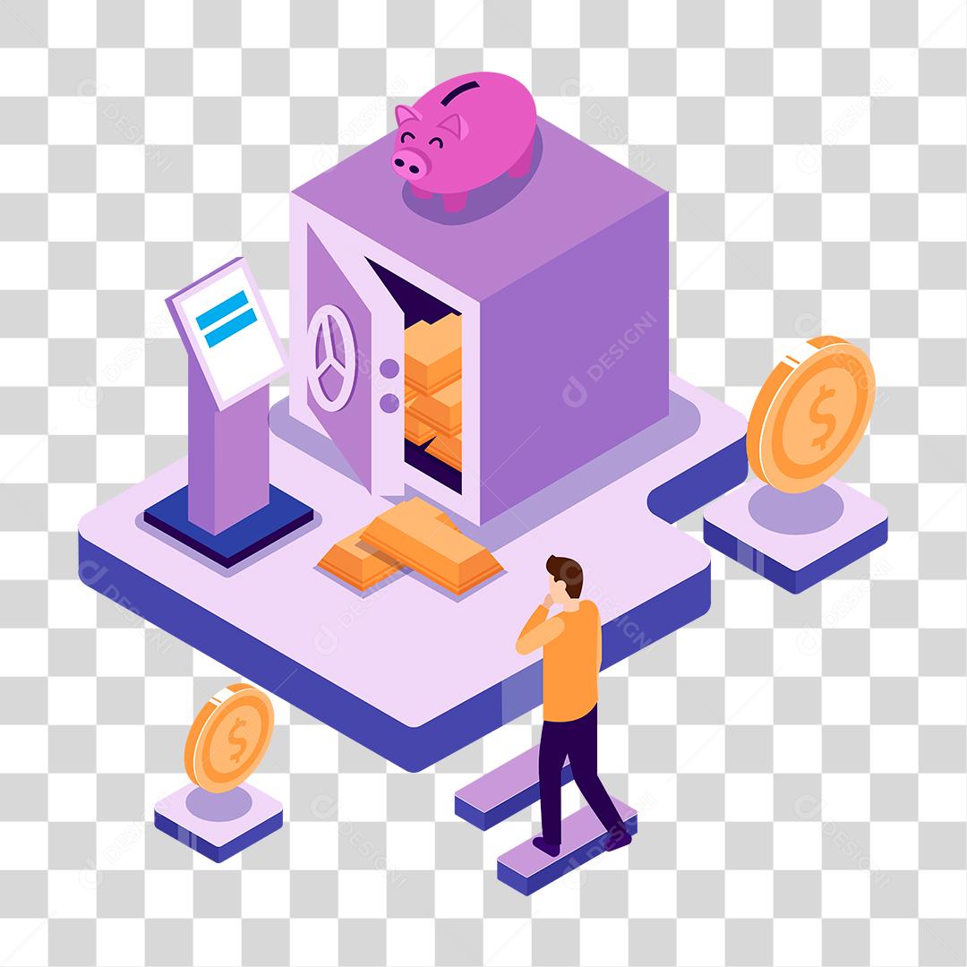 Desenho de homem reunião empresa dinheiro