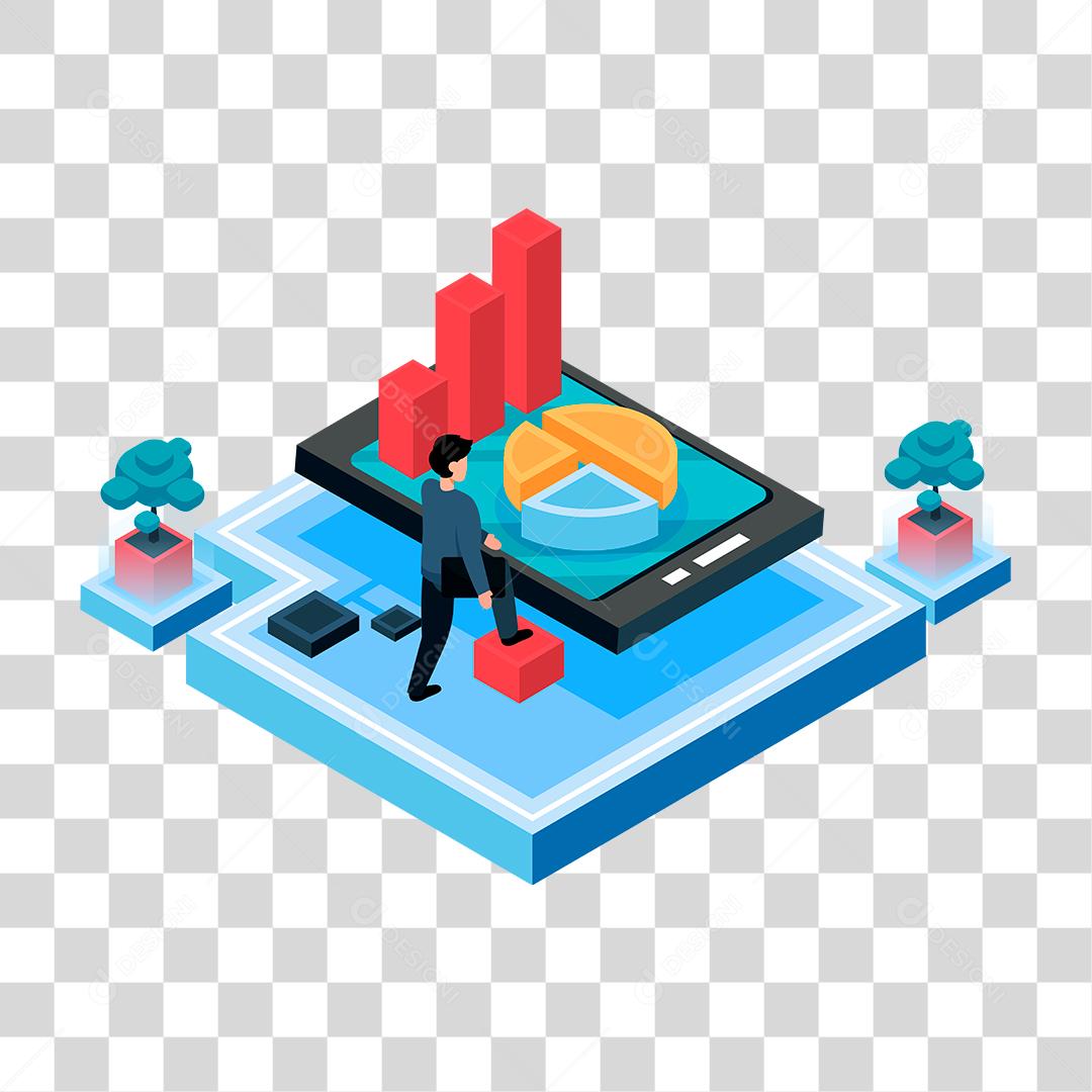 Desenho de homem reunião empresa dinheiro