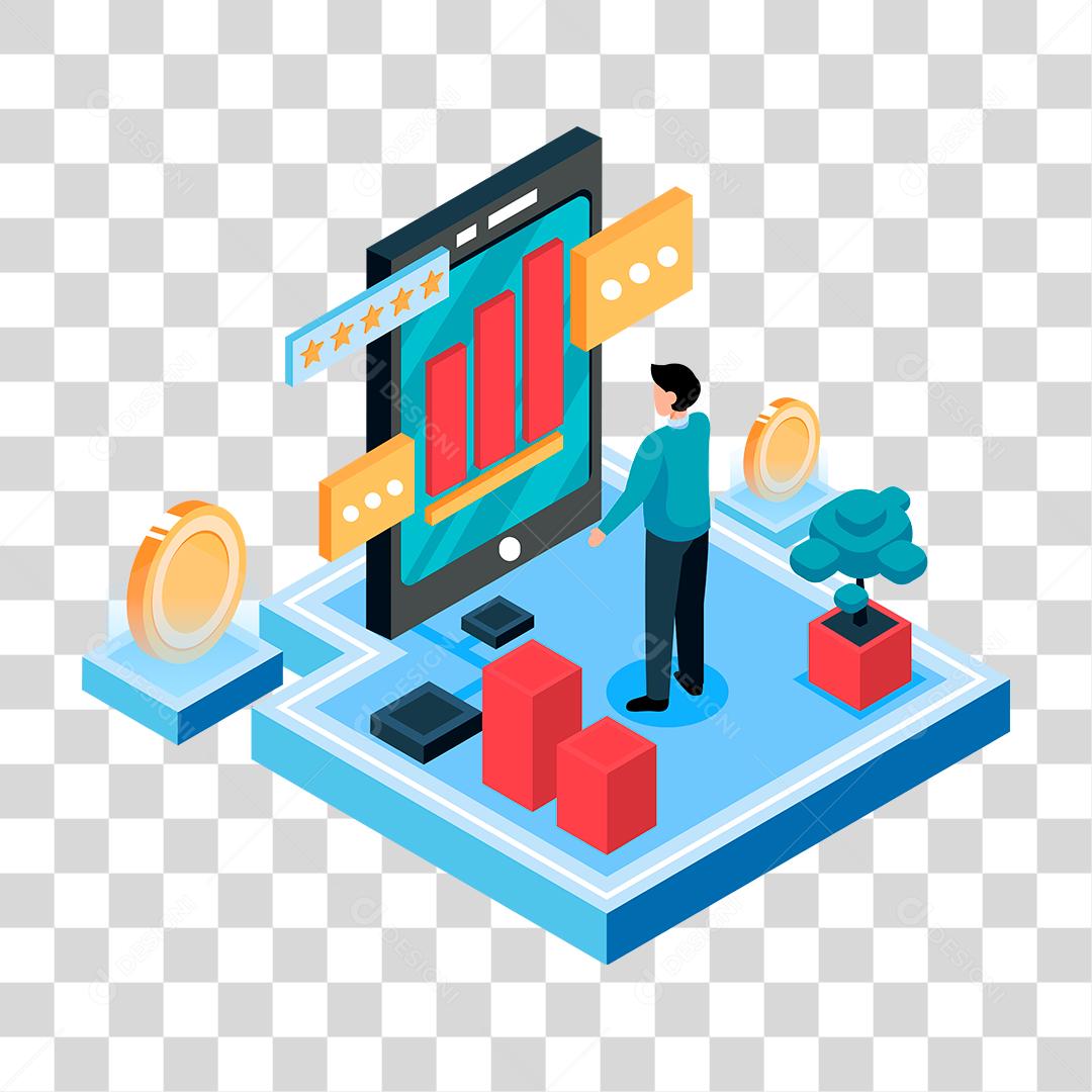 Desenho de homem reunião empresa dinheiro