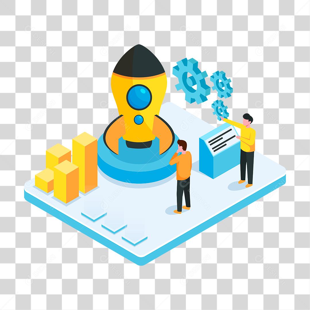 Desenho de pessoa foguete