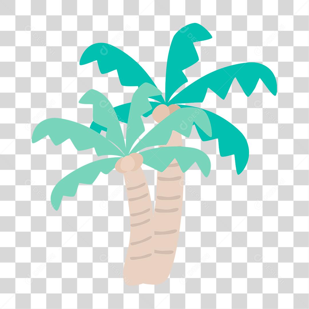 desenho de um coqueiro