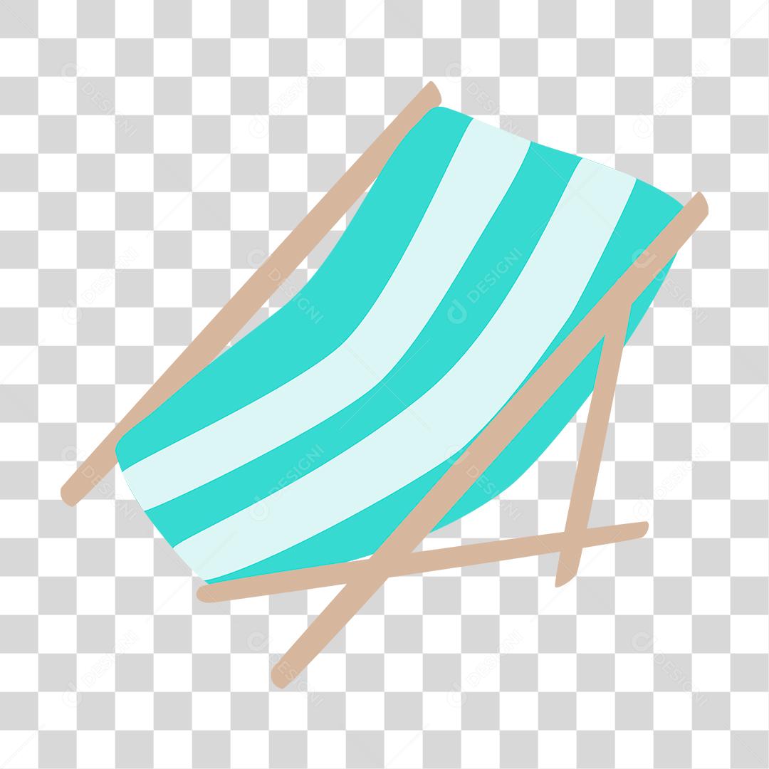 Desenho de uma cadeira de praia