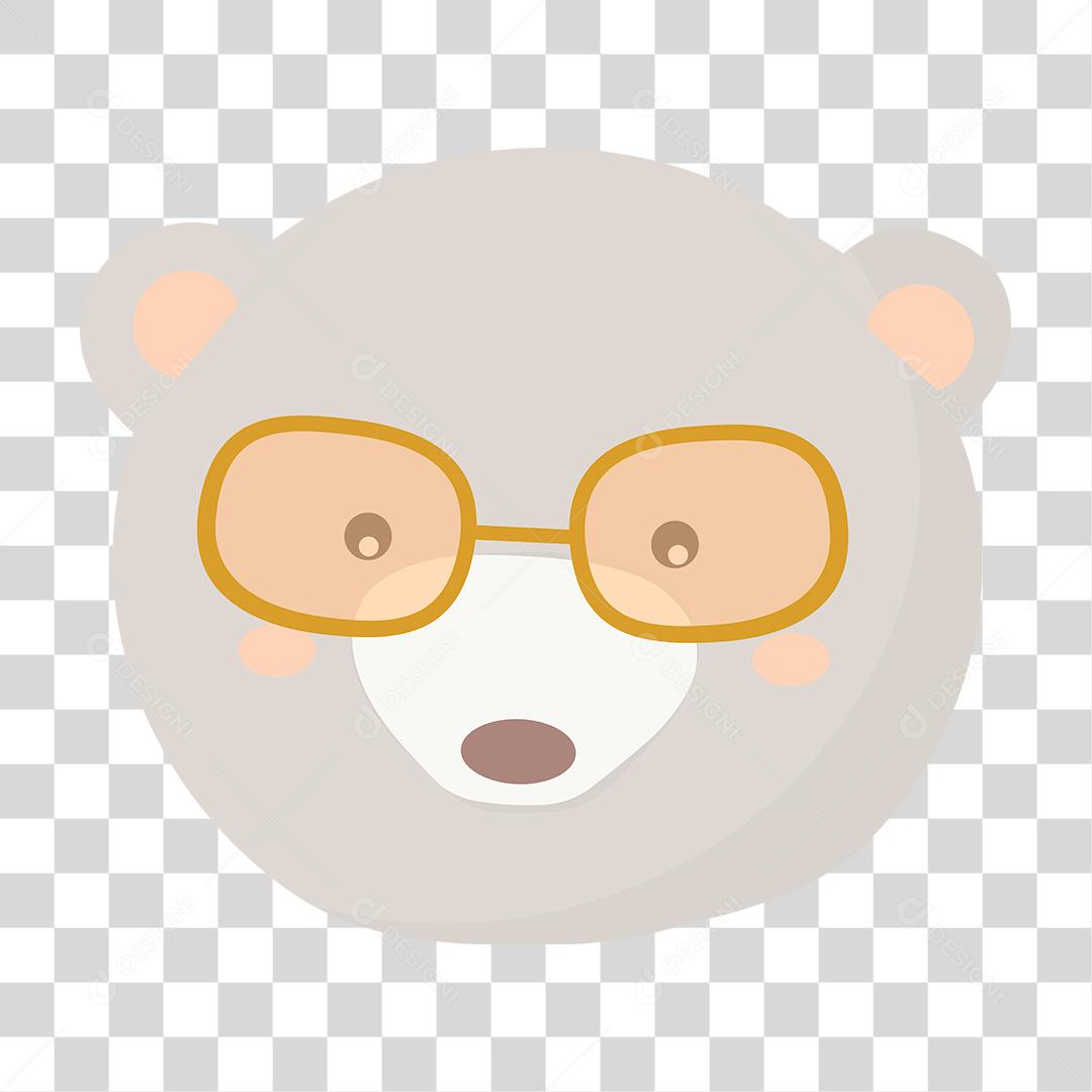 Desenho de um animal fofinho e feliz