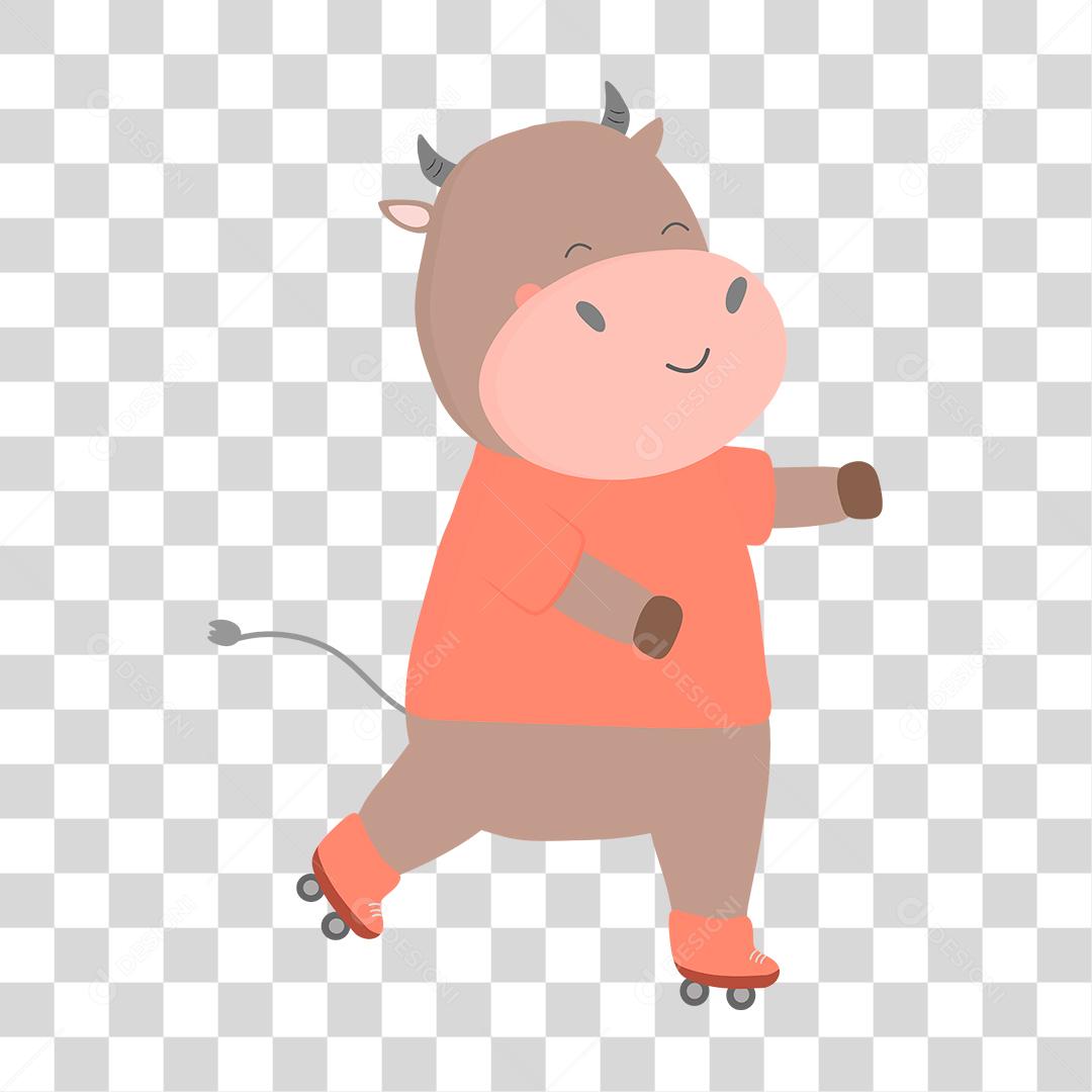 Desenho de um animal fofinho e feliz