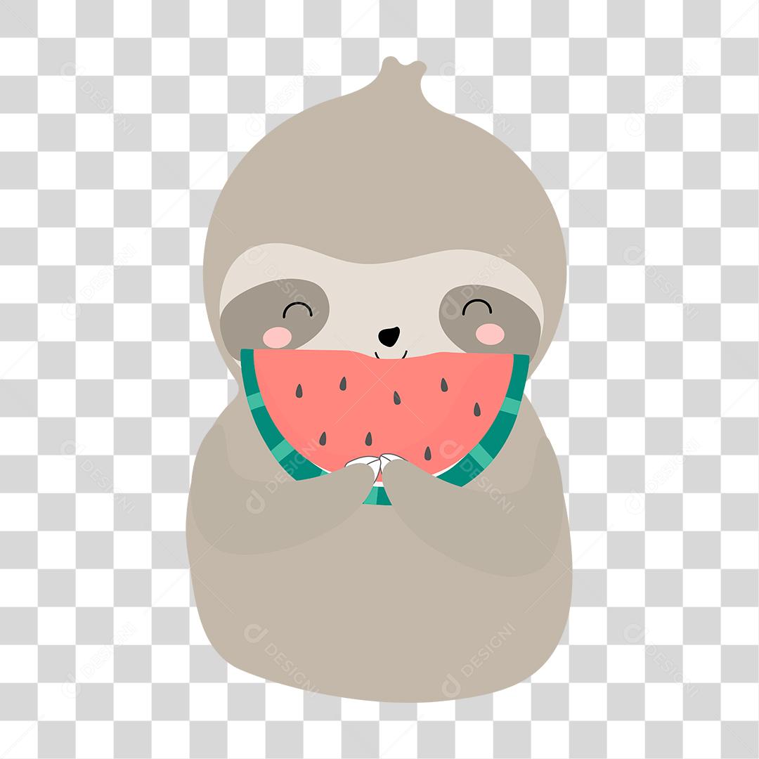 Desenho de animais fofinhos e felizes