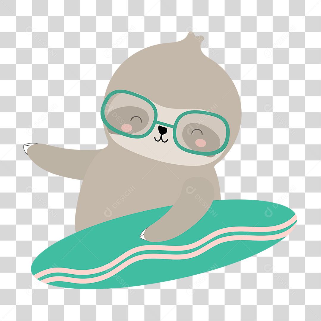 Desenho de animais fofinhos e felizes