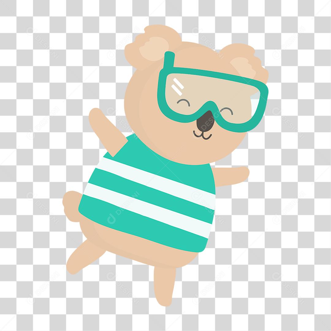 Desenho de animais fofinhos e felizes