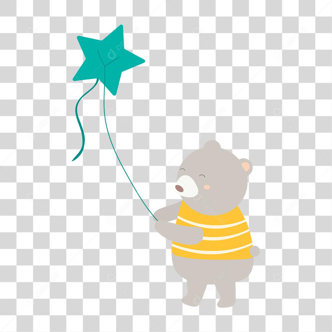 Desenho de animais fofinhos e felizes brincando