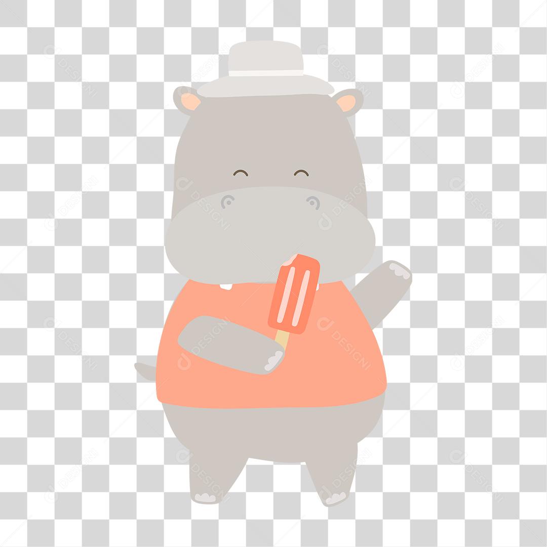 Desenho de animais fofinhos e felizes