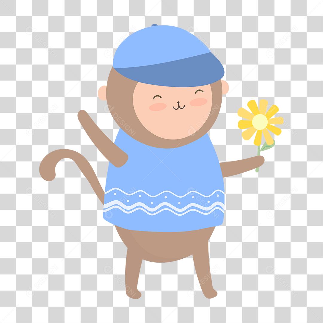 Desenho de animais fofinhos e felizes