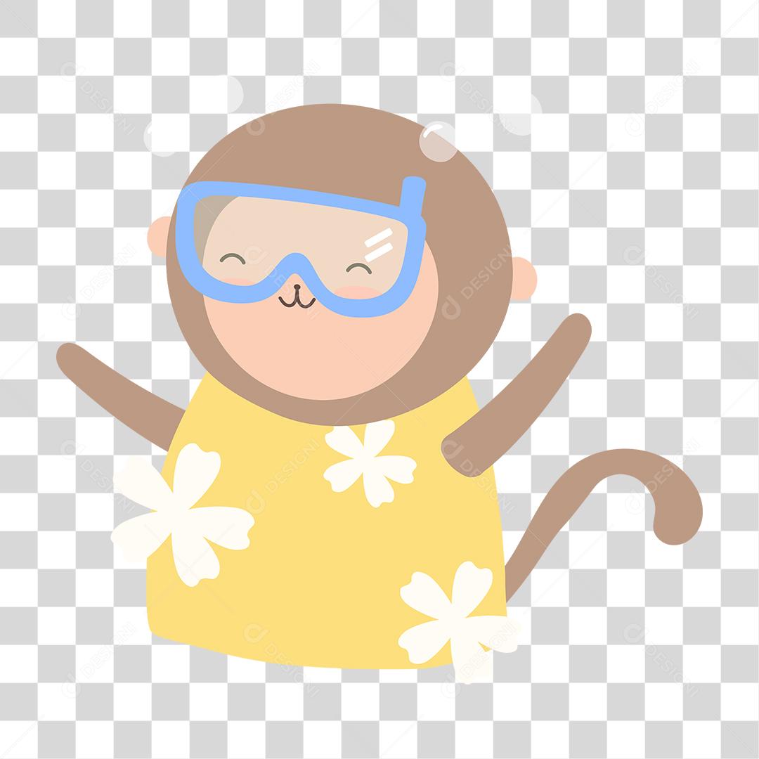 Desenho de animais fofinhos e felizes