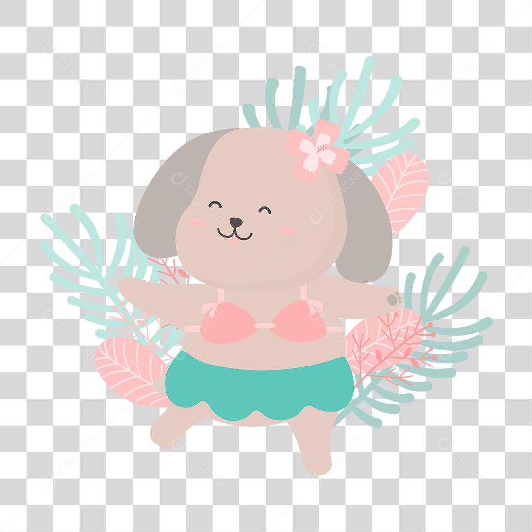 Desenho de um animal fofinho e feliz