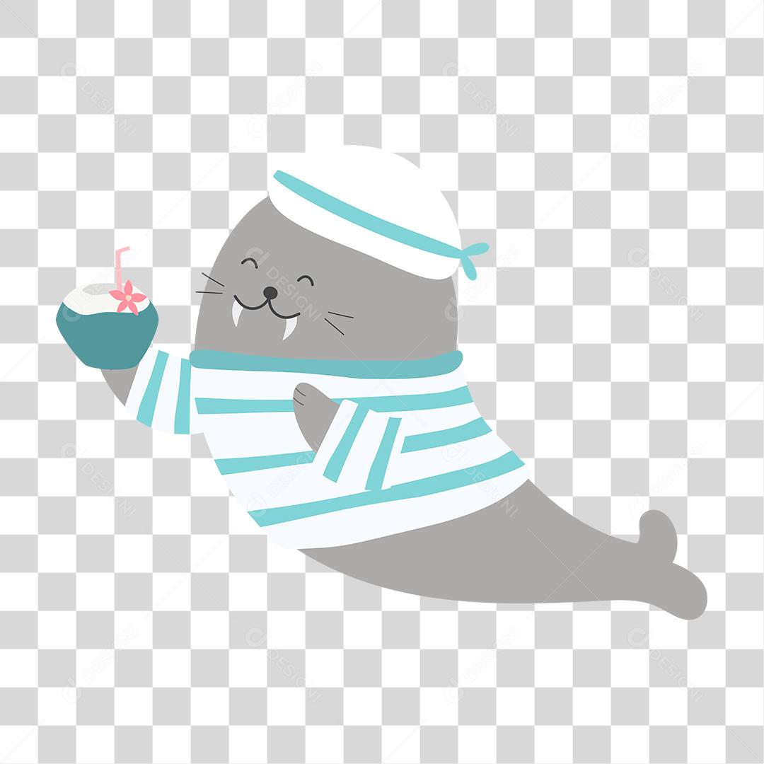 Desenho de animais fofinhos e felizes