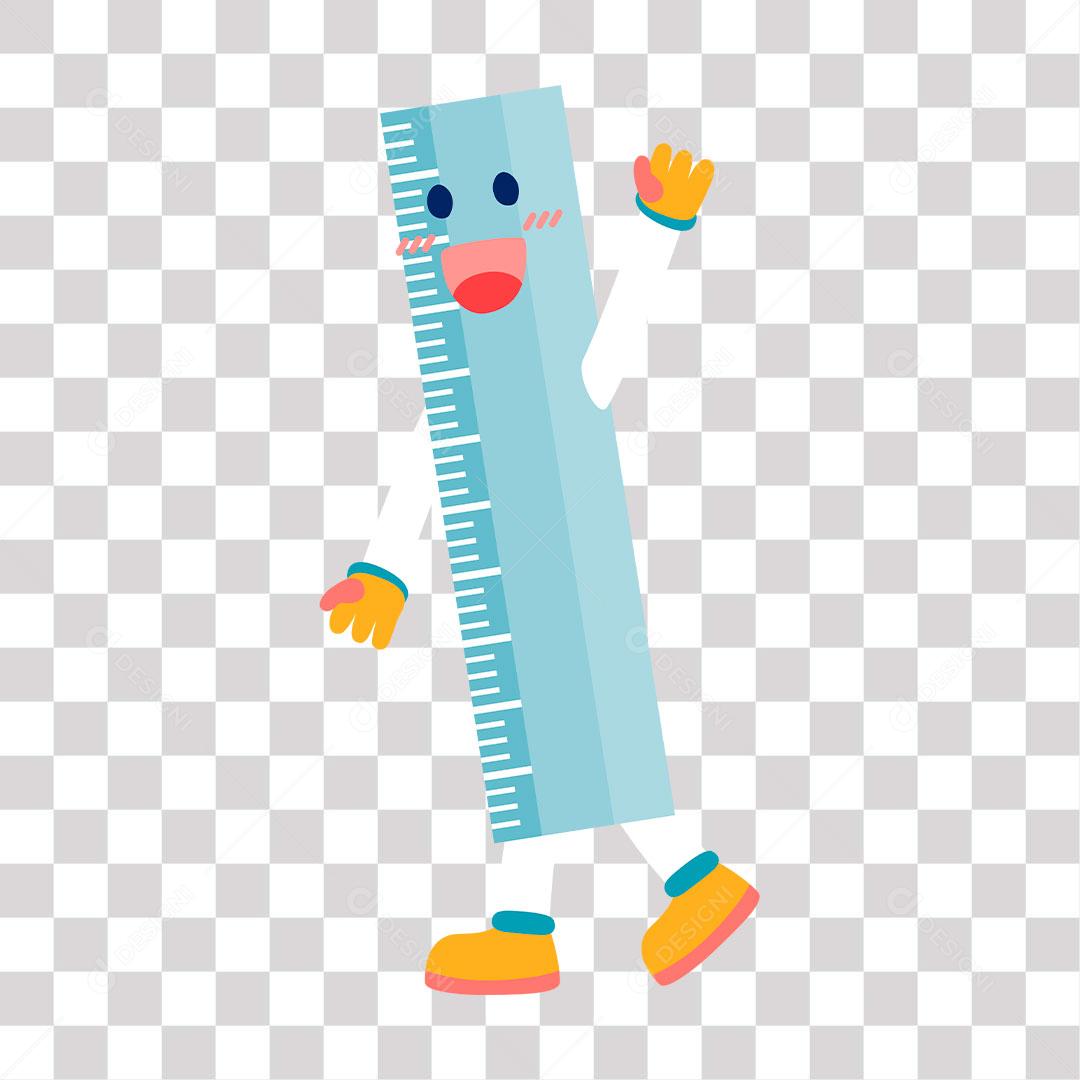 desenho de régua animada png de imagem transparente