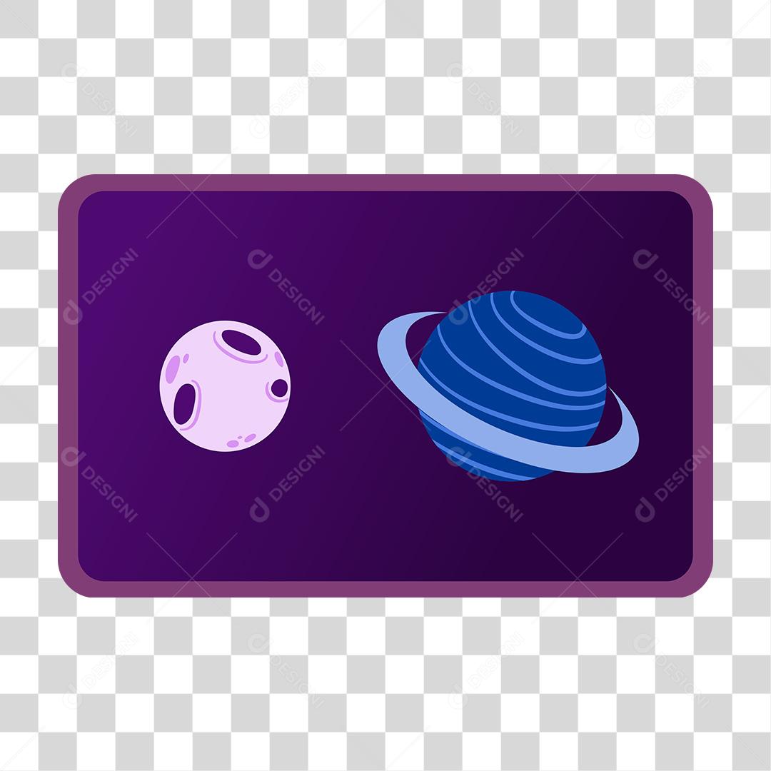 Desenho de pessoa planeta espaço