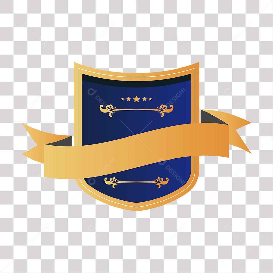 desenho de brasão em forma de escudo