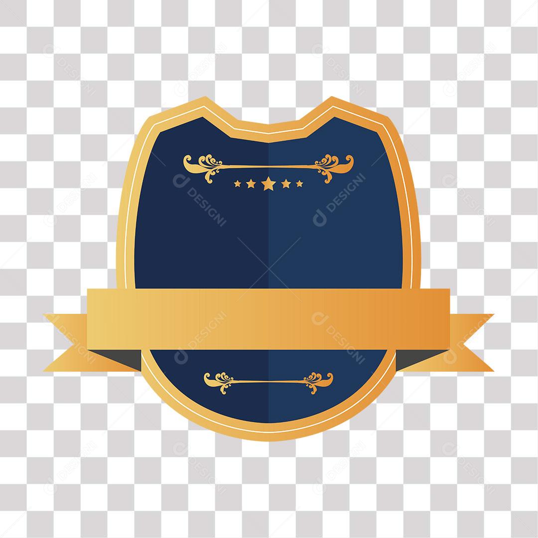 desenho de brasão em forma de escudo