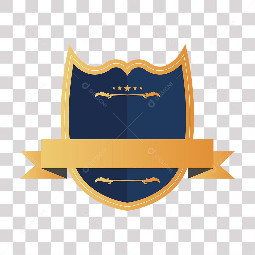 desenho de brasão em forma de escudo