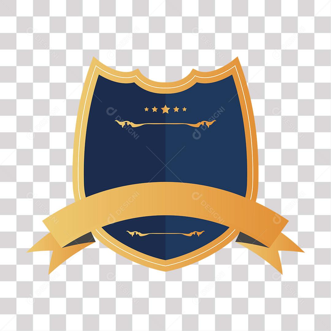 desenho de brasão em forma de escudo