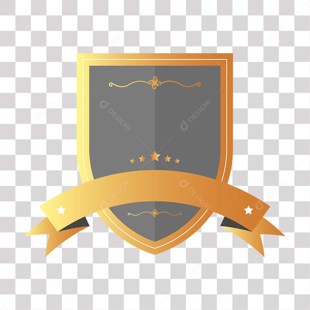 desenho de brasão de  escudo em png de imagem transparente