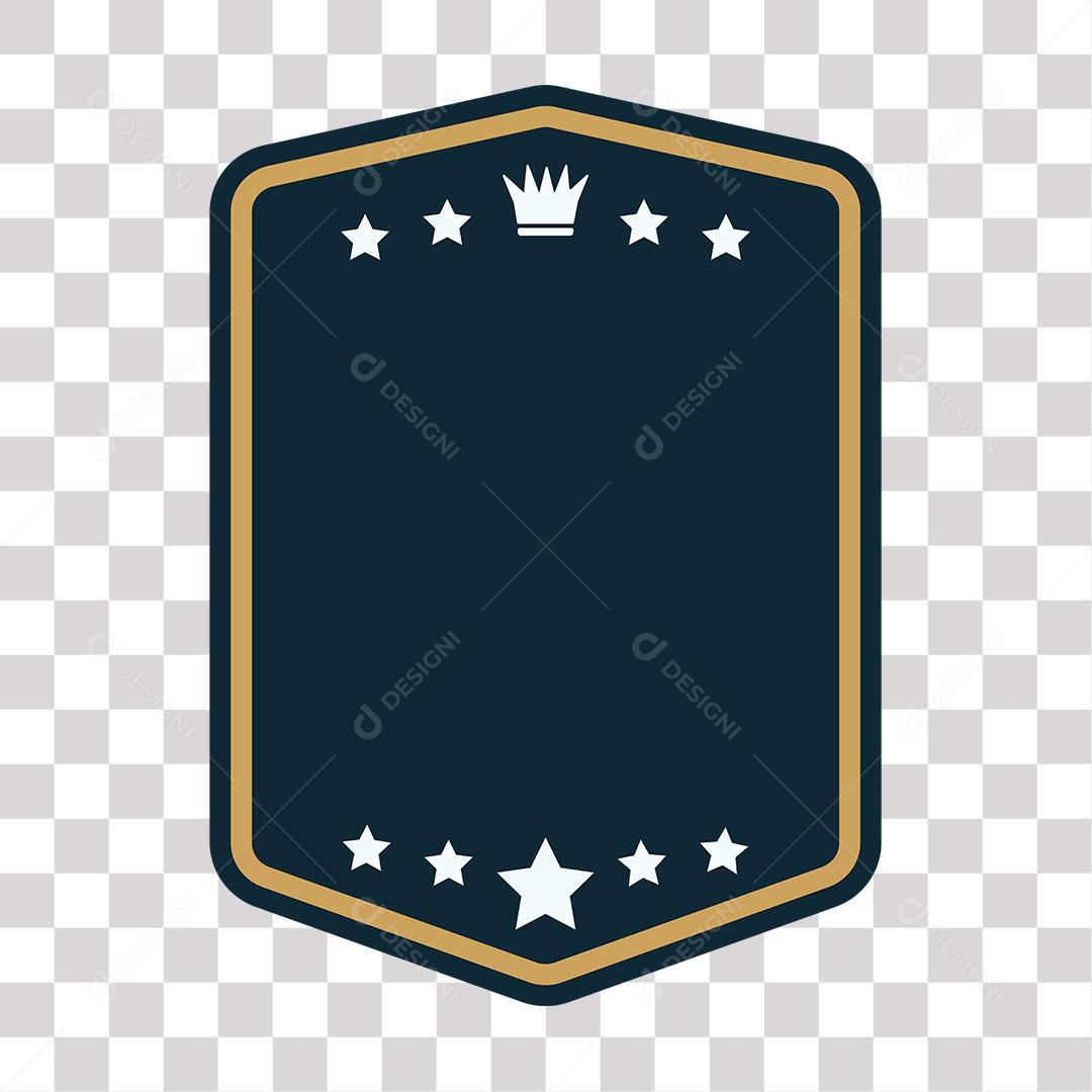 desenho de brasão de forma geométrica png transparente