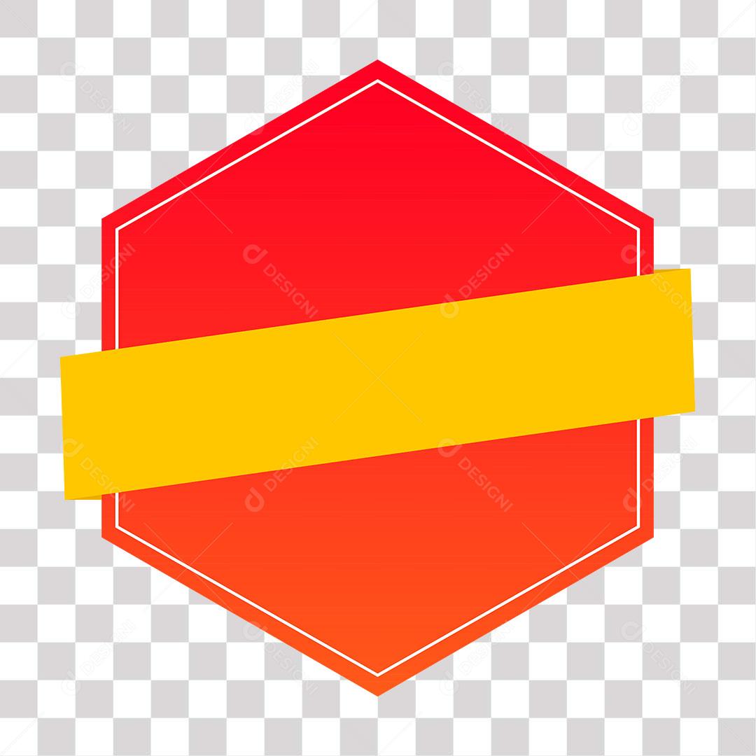 desenho de etiqueta de forma geométrica png transparente