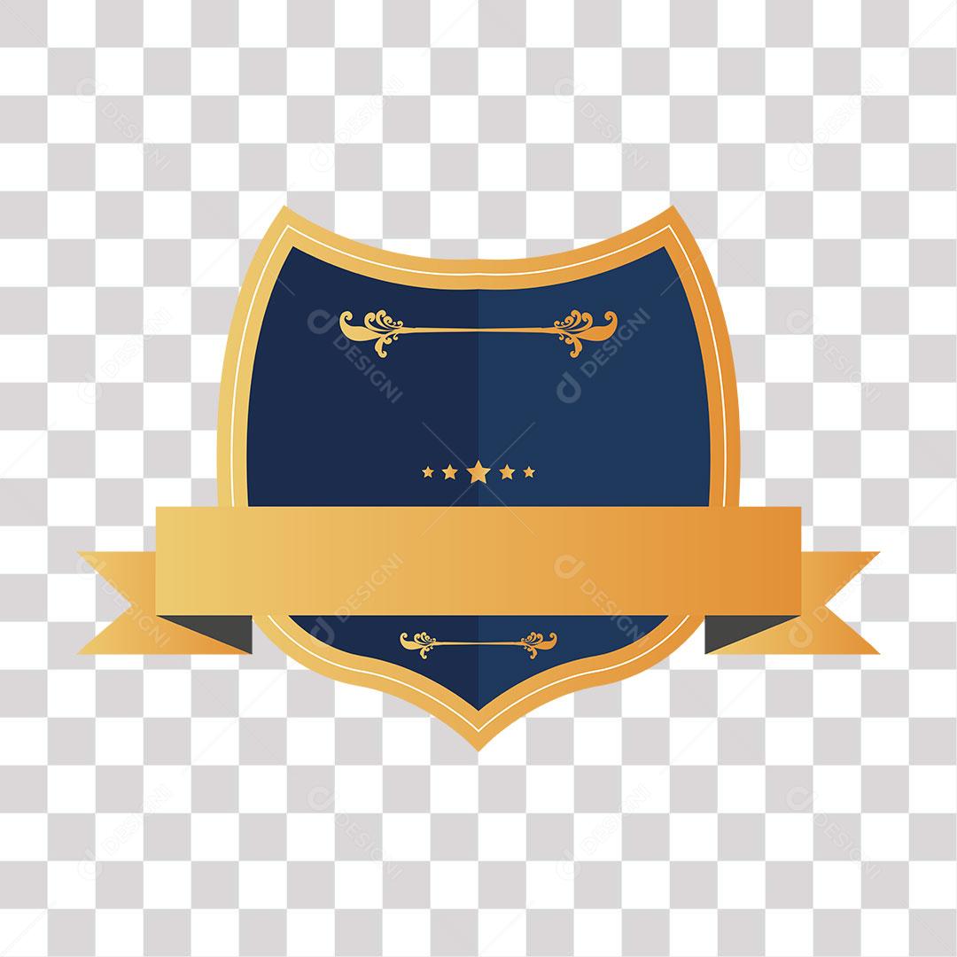 desenho de brasão em forma de escudo