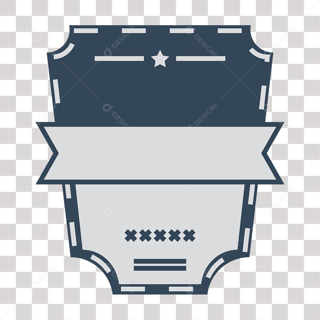 desenho de brasão em forma de escudo