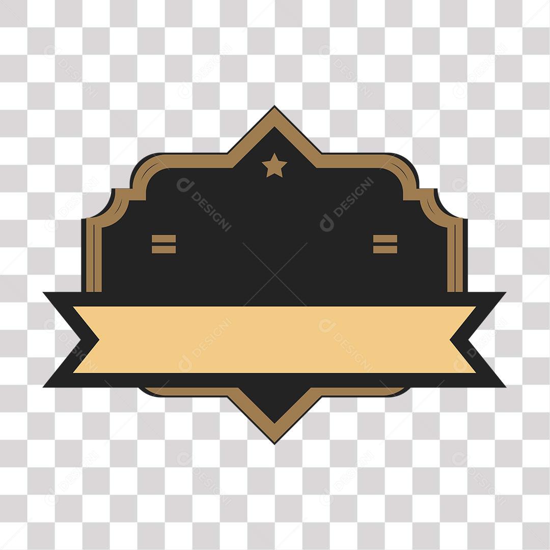 desenho de etiqueta de cor marrom escuro