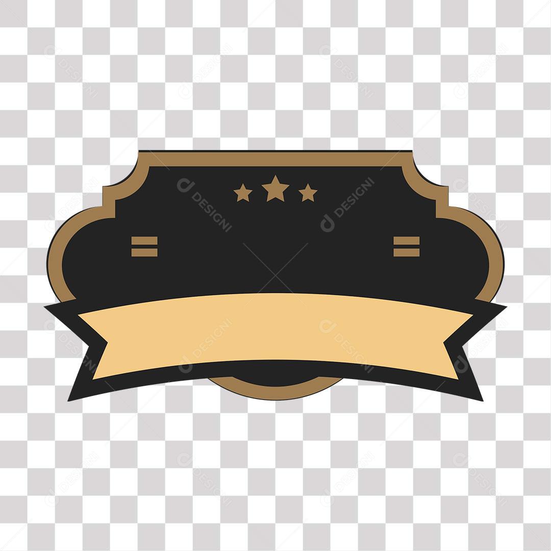 desenho de etiqueta de cor marrom escuro