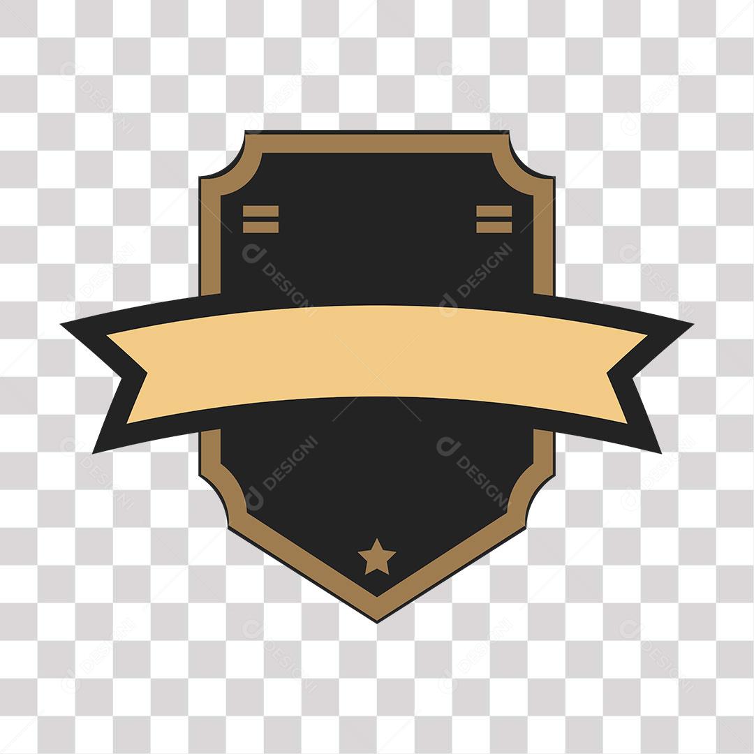 desenho de brasão de cor marrom escuro