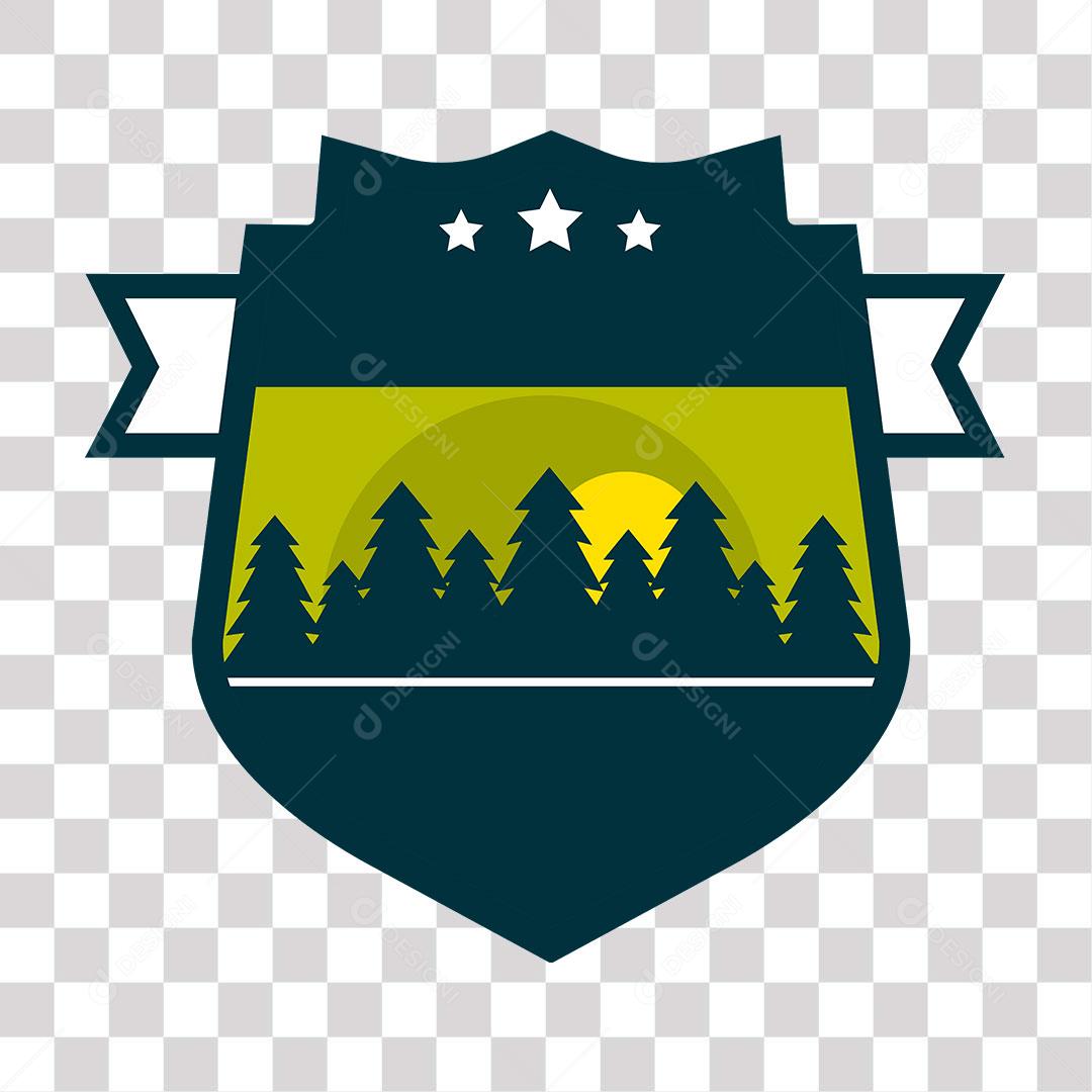 desenho de brasão em forma de escudo