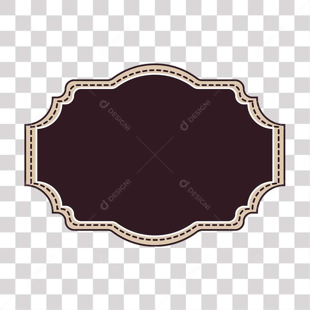 desenho de brasão de cor escura png transparente