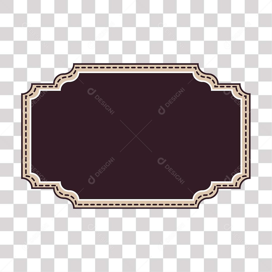 desenho de brasão de cor escura