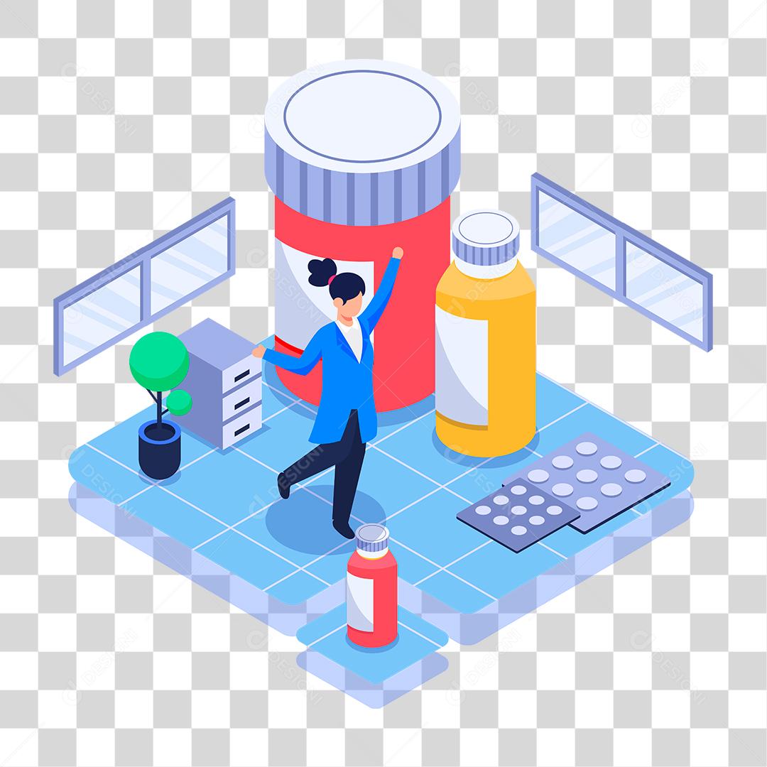 Desenho de mulher trabalhando